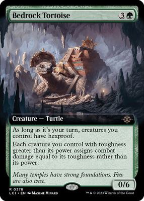 Bedrock Tortoise (Extended Art) card from The Lost Caverns of Ixalan