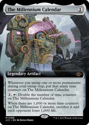 The Millennium Calendar (Extended Art) card from The Lost Caverns of Ixalan