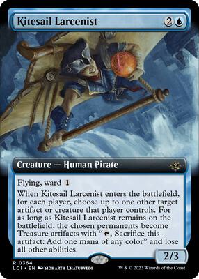 Kitesail Larcenist (Extended Art) card from The Lost Caverns of Ixalan