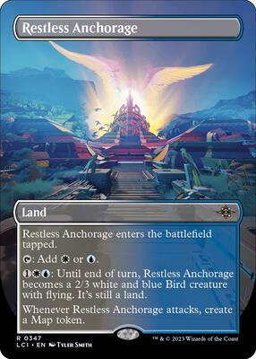 Restless Anchorage (Borderless) card from The Lost Caverns of Ixalan