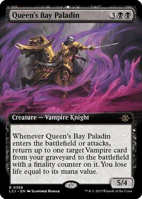 Queen's Bay Paladin (Extended Art) card from The Lost Caverns of Ixalan