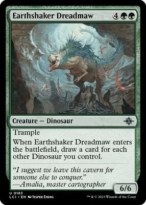 Earthshaker Dreadmaw card from The Lost Caverns of Ixalan