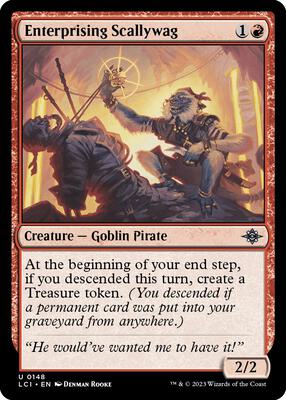 Enterprising Scallywag card from The Lost Caverns of Ixalan