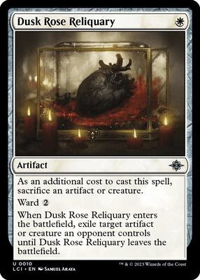 Dusk Rose Reliquary card from The Lost Caverns of Ixalan