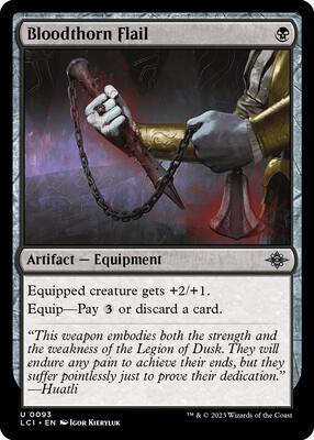 Bloodthorn Flail card from The Lost Caverns of Ixalan