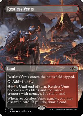 Restless Vents (Borderless) card from The Lost Caverns of Ixalan