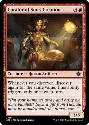 Curator of Sun's Creation card from The Lost Caverns of Ixalan