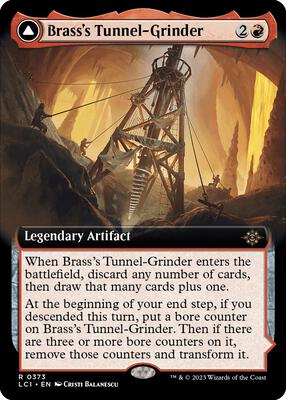 Brass's Tunnel-Grinder (Extended Art) card from The Lost Caverns of Ixalan