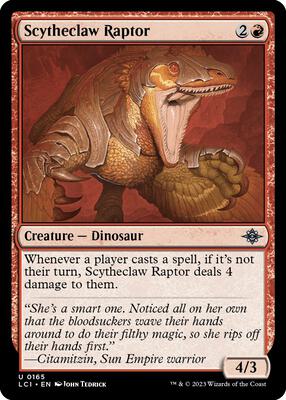 Scytheclaw Raptor card from The Lost Caverns of Ixalan