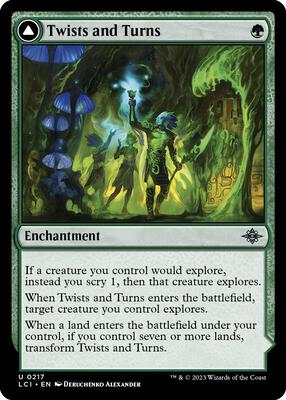 Twists and Turns card from The Lost Caverns of Ixalan