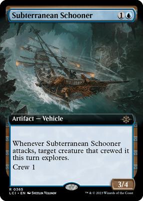 Subterranean Schooner (Extended Art) card from The Lost Caverns of Ixalan