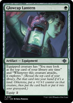 Glowcap Lantern card from The Lost Caverns of Ixalan