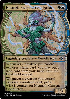 Nicanzil, Current Conductor (Showcase) card from The Lost Caverns of Ixalan