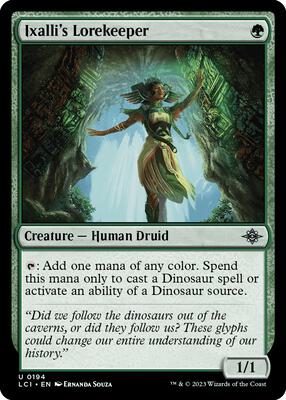 Ixalli's Lorekeeper card from The Lost Caverns of Ixalan