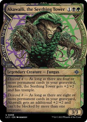 Akawalli, the Seething Tower (Showcase) card from The Lost Caverns of Ixalan