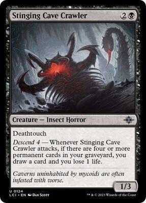 Stinging Cave Crawler card from The Lost Caverns of Ixalan