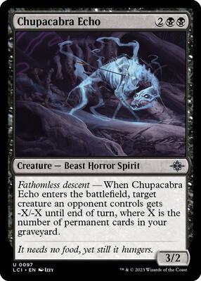 Chupacabra Echo card from The Lost Caverns of Ixalan