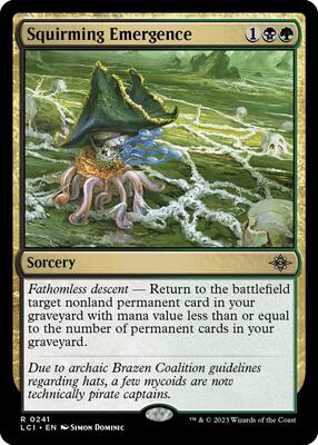 Squirming Emergence card from The Lost Caverns of Ixalan