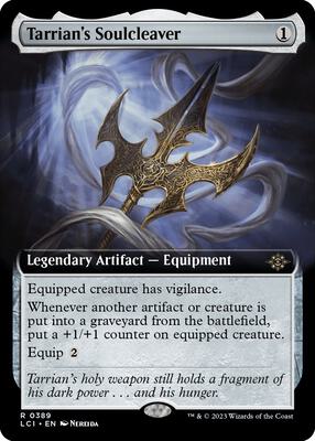 Tarrian's Soulcleaver (Extended Art) card from The Lost Caverns of Ixalan