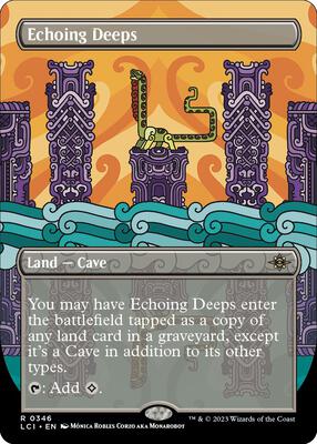Echoing Deeps (Borderless) card from The Lost Caverns of Ixalan