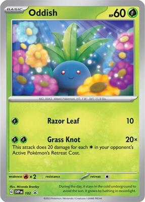 Oddish - 102 card from SV: Scarlet & Violet Promo Cards