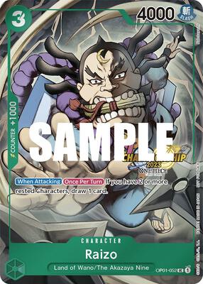 Raizo (CS 2023 Event Pack) card from One Piece Promotion Cards
