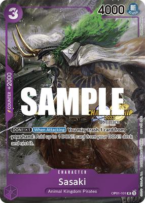 Sasaki (CS 2023 Event Pack) card from One Piece Promotion Cards