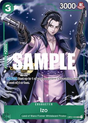 Izo (CS 2023 Celebration Pack) card from One Piece Promotion Cards