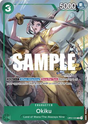 Okiku (CS 2023 Celebration Pack) card from One Piece Promotion Cards