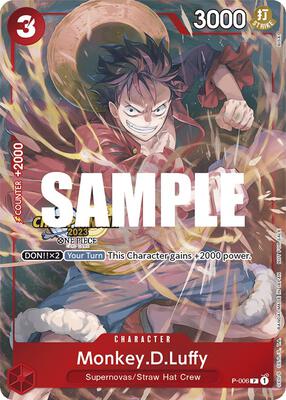 Monkey.D.Luffy (006) (CS 2023 Celebration Pack) card from One Piece Promotion Cards