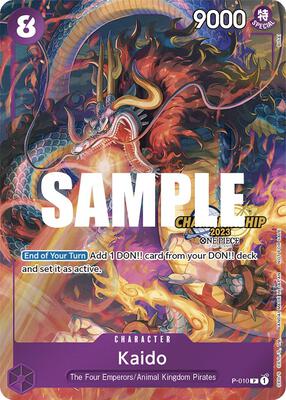 Kaido (CS 2023 Celebration Pack) card from One Piece Promotion Cards