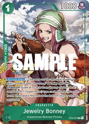 Jewelry Bonney (CS 2023 Celebration Pack) card from One Piece Promotion Cards