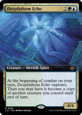 Deepfathom Echo (Extended Art) card from The Lost Caverns of Ixalan