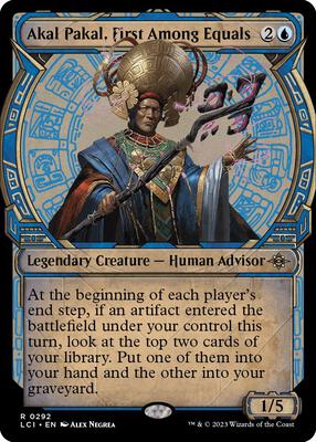 Akal Pakal, First Among Equals (Showcase) card from The Lost Caverns of Ixalan