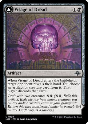 Visage of Dread card from The Lost Caverns of Ixalan