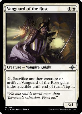 Vanguard of the Rose card from The Lost Caverns of Ixalan