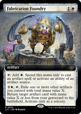 Fabrication Foundry (Extended Art) card from The Lost Caverns of Ixalan