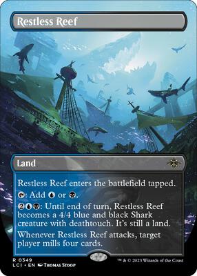 Restless Reef (Borderless) card from The Lost Caverns of Ixalan