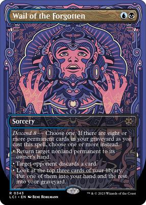 Wail of the Forgotten (Borderless) card from The Lost Caverns of Ixalan