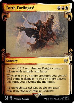 Forth Eorlingas! (Showcase Scrolls) card from Commander: The Lord of the Rings: Tales of Middle-earth