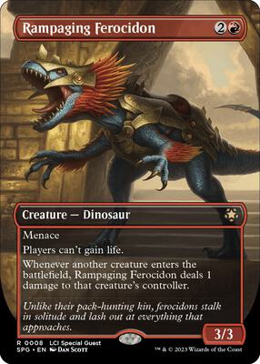 Rampaging Ferocidon (Borderless) card from Special Guests