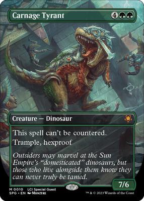 Carnage Tyrant (Borderless) card from Special Guests