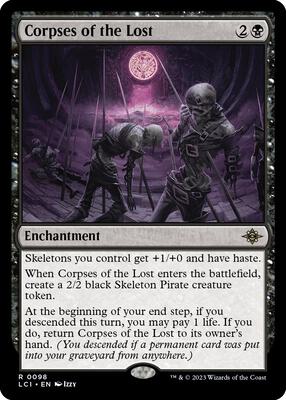 Corpses of the Lost card from The Lost Caverns of Ixalan