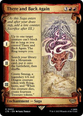 There and Back Again (Showcase Scrolls) card from Universes Beyond: The Lord of the Rings: Tales of Middle-earth