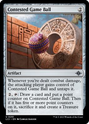 Contested Game Ball card from The Lost Caverns of Ixalan