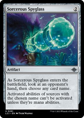 Sorcerous Spyglass card from The Lost Caverns of Ixalan