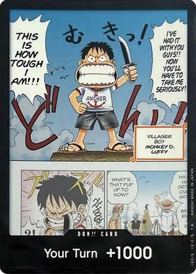 DON!! Card (Young Luffy) (Devil Fruits Collection Vol. 1) card from One Piece Promotion Cards