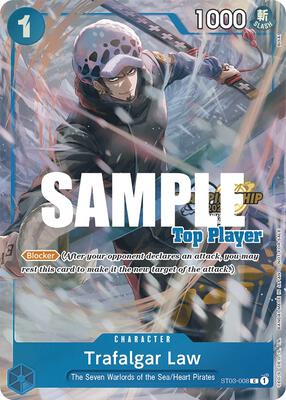 Trafalgar Law (CS 2023 Top Players Pack) card from One Piece Promotion Cards