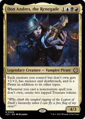 Don Andres, the Renegade card from Commander: The Lost Caverns of Ixalan