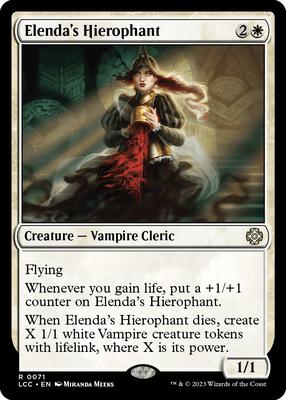 Elenda's Hierophant card from Commander: The Lost Caverns of Ixalan